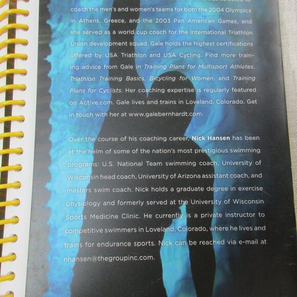 Swim Workouts for Triathletes Sports & Recreation Trade Paperback Gale Bernhardt - Picture 2 of 5